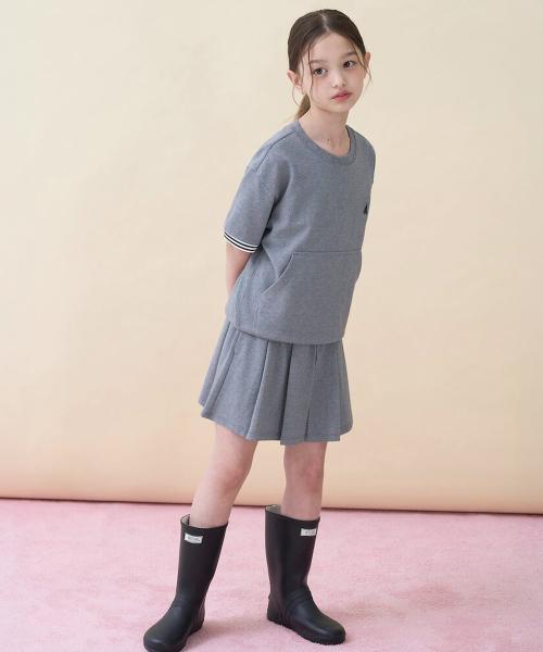 여아 포켓 포인트 피케 상하 세트 - 그레이 (BI6342G053)