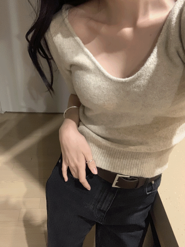 딥 브이넥 퍼프 투웨이 NT