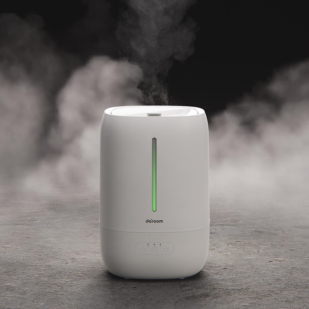 다룸 분화구 가습기 4L 대용량 간편세척 초음파 가습기