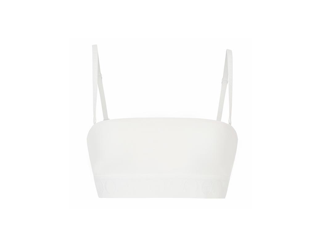 Chiral Signature Tooling Tube-top Bralette White