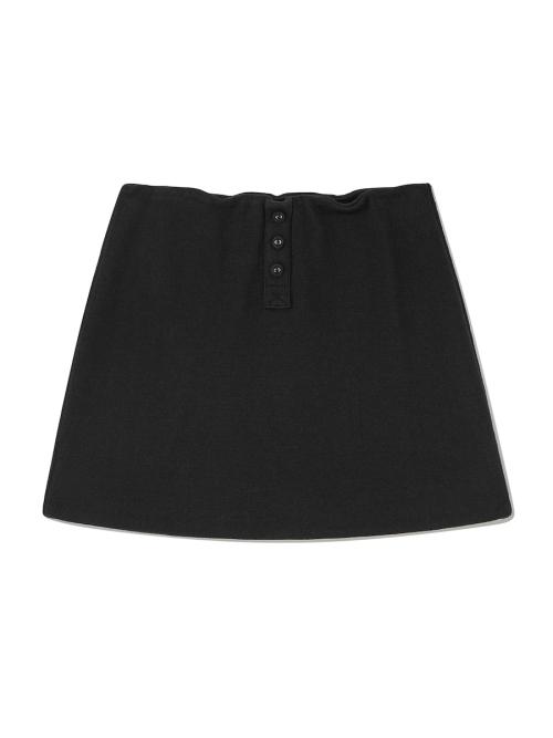 PROVINCE EYELET MINI SKIRT (BLACK)