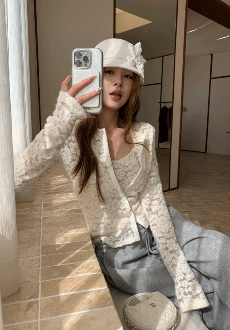 리마인드 [당일출고]메이 플라워 가디건 세트(5679)