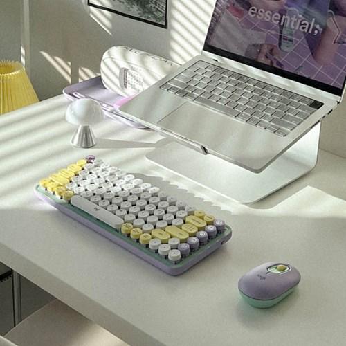 [장바구니쿠폰 8천원]로지텍 POPKEYS 이모지 무선 기계식 키보드