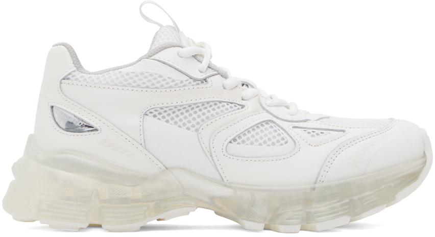 White Marathon Transparent Runner Sneakers