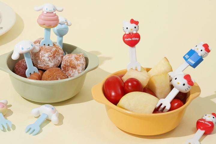 보프렌즈 산리오 캐릭터즈 도시락 디저트 포크픽