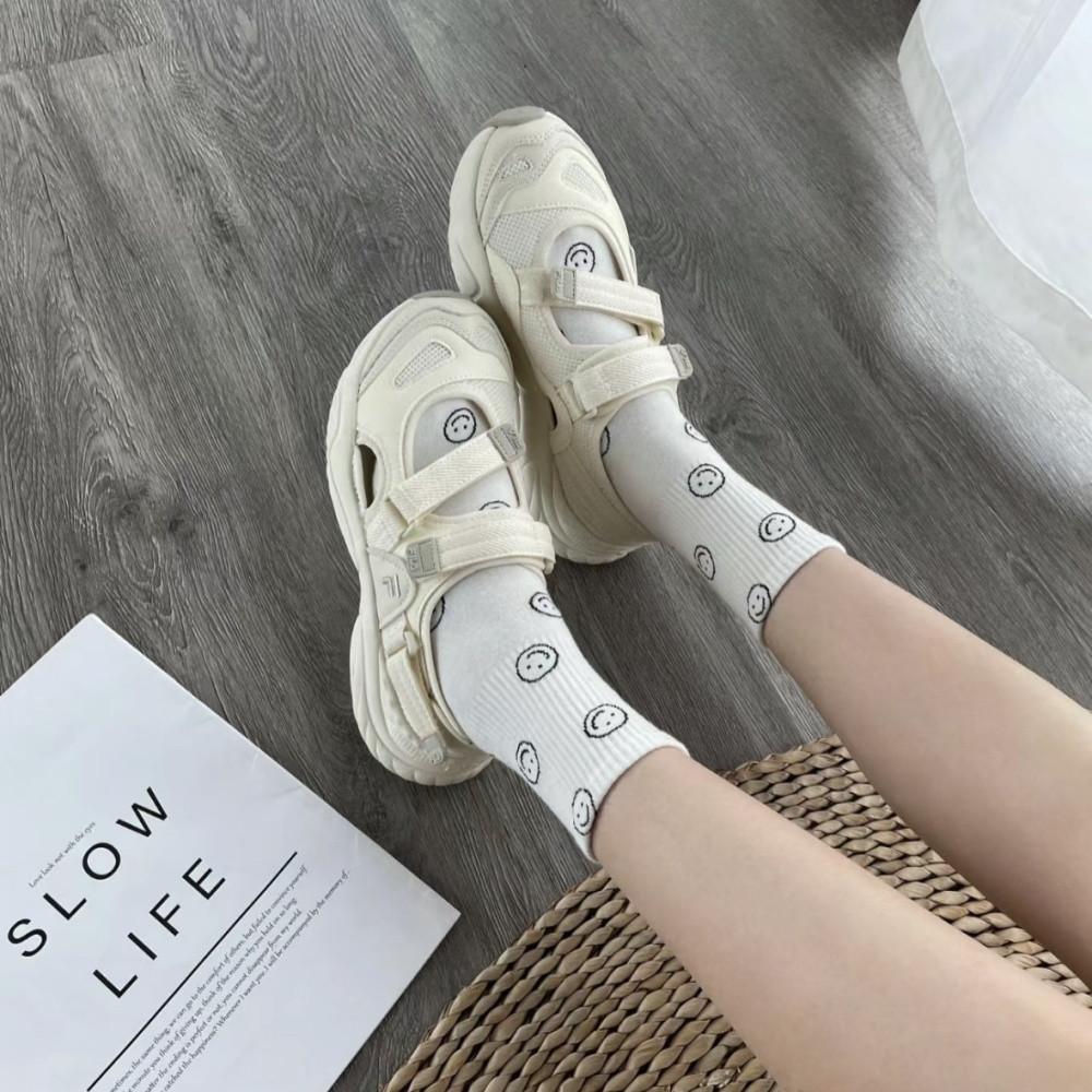 FILA 우먼스 메리제인 샌들 크림 베이지