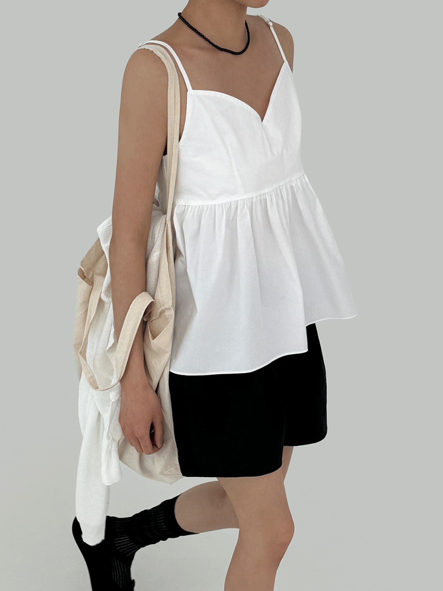 더모크 플랫 블라우스