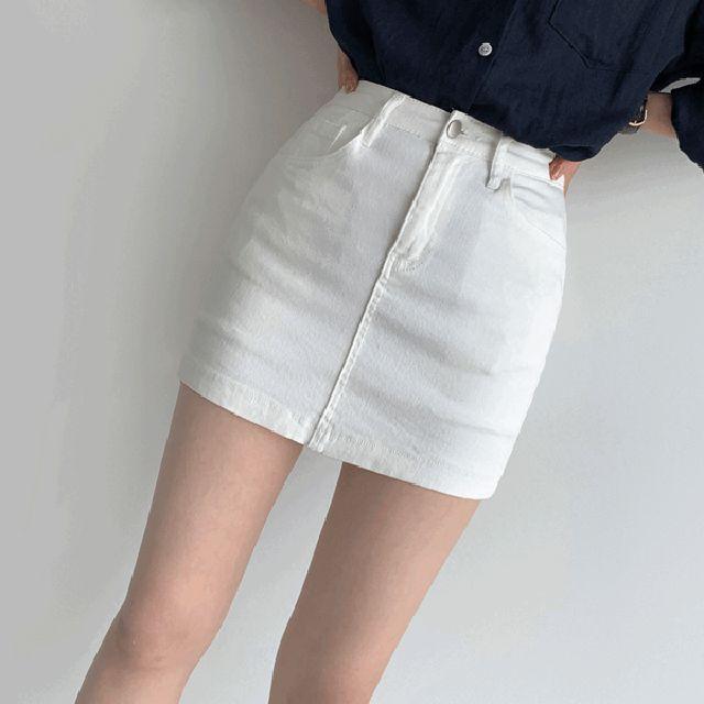 와코 코튼스판 치마바지 스커트 P000BLWZ