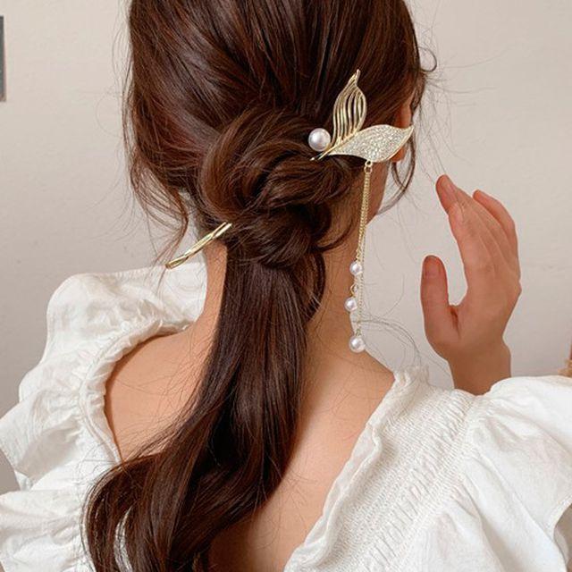 인어꼬리비녀헤어핀HH