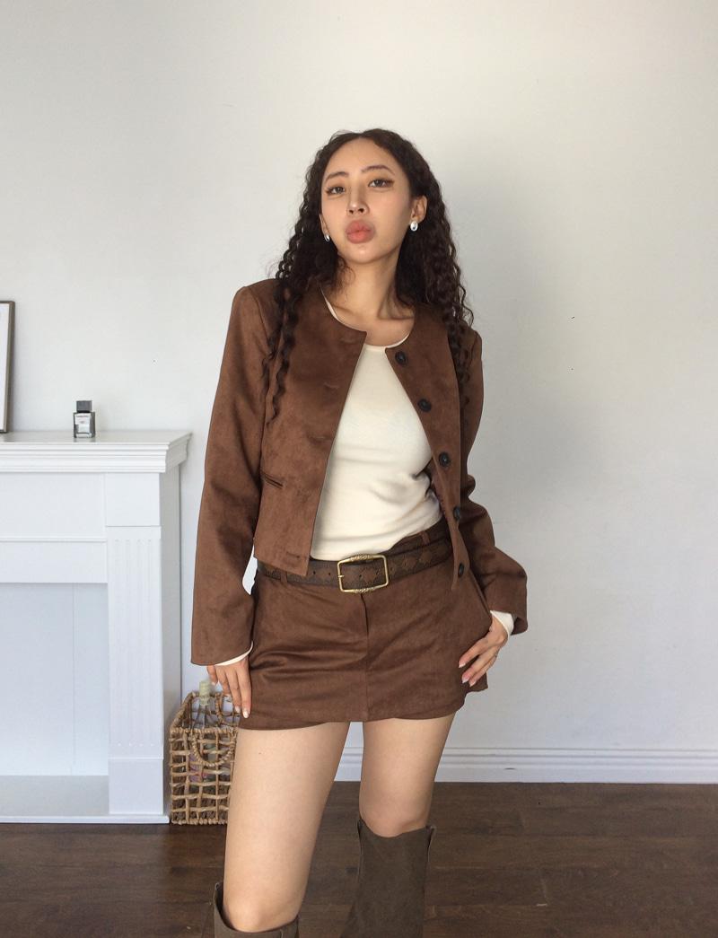 마르 스웨이드 자켓