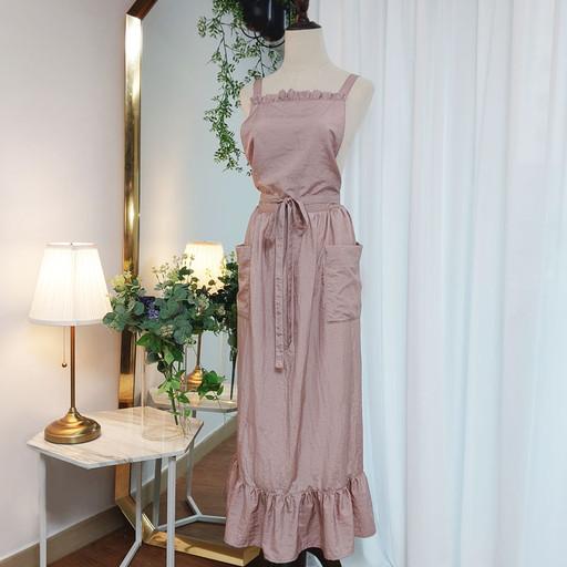 생활방수 샤랄라 롱프릴 앞치마