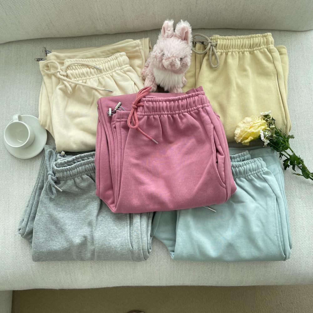 여자조거팬츠 여성통바지 키작녀 핑크조거팬츠