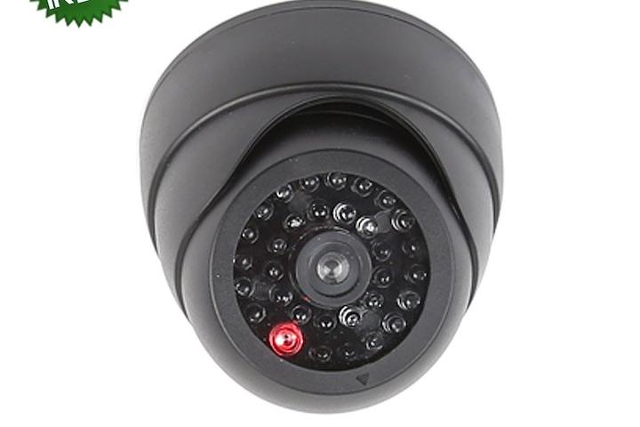 모형CCTV 프리미엄 적외선 돔카메라(건전지+보안스티커)