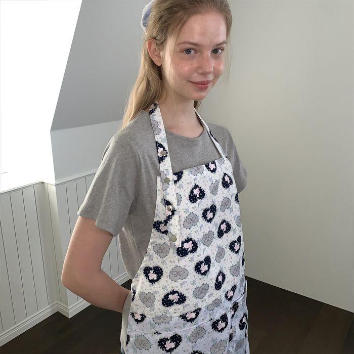Heart picnic apron (앞치마)