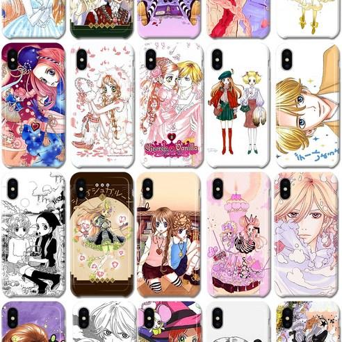 커스텀 슈가슈가룬 스마트폰 케이스 독특한 하드케이스 쇼콜라 바닐라 피에르