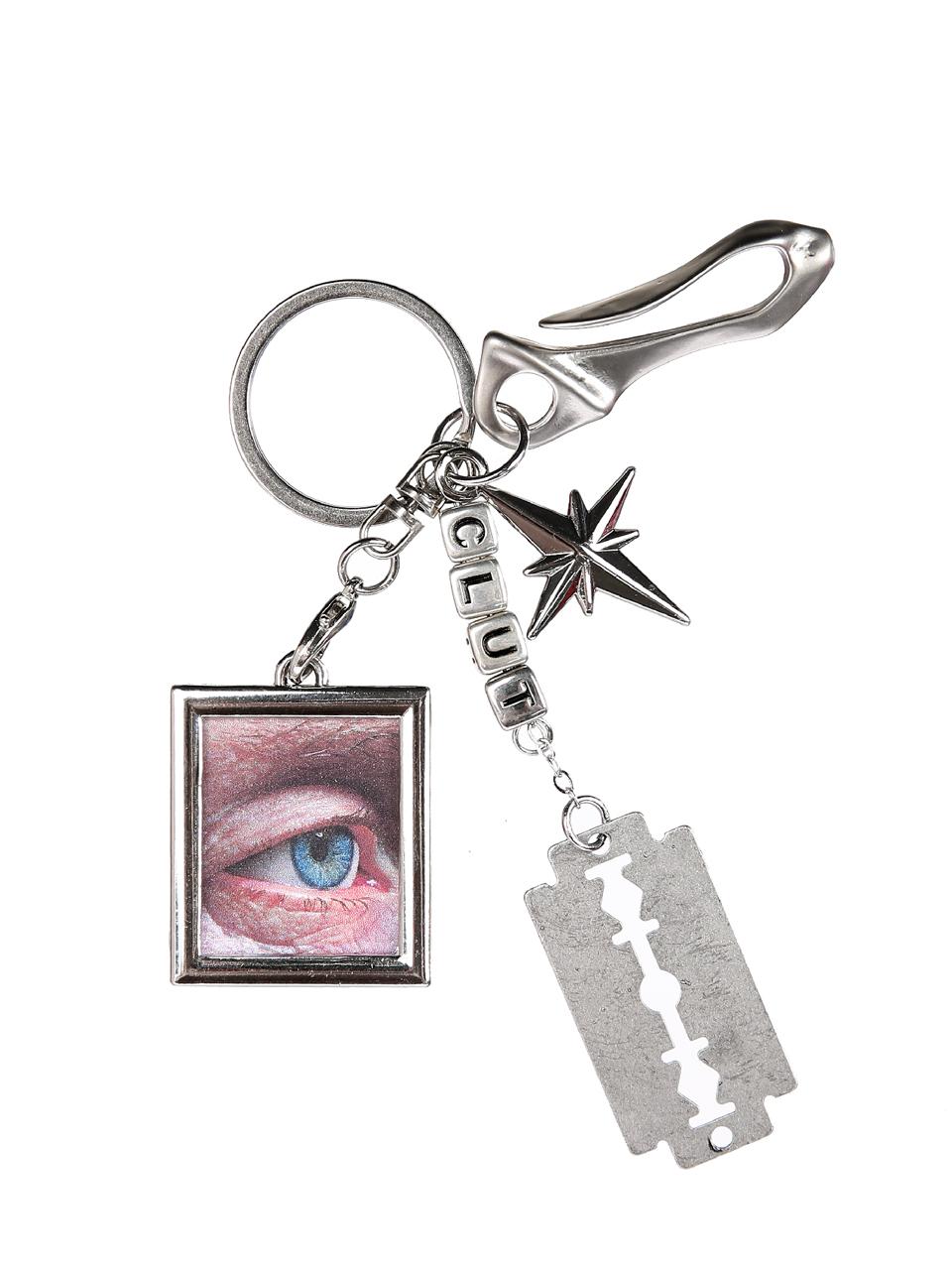Razor Blade Layered Keyring