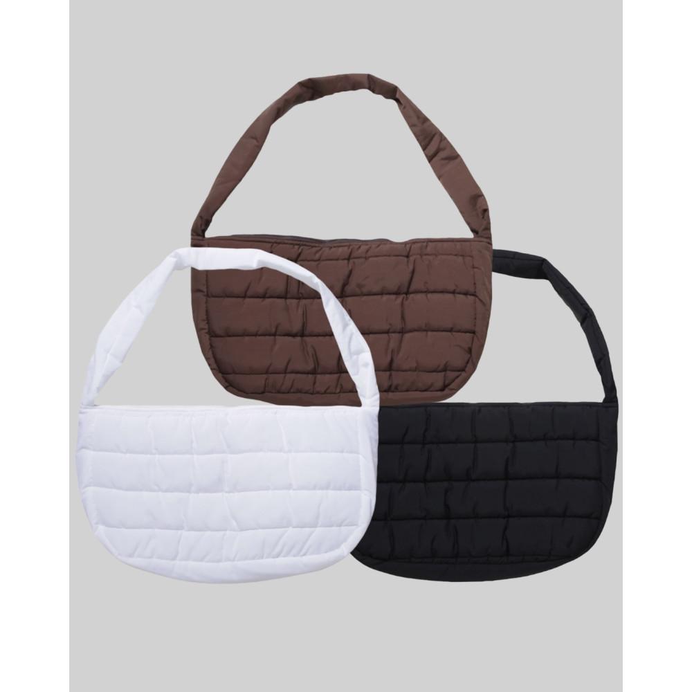 사각 숄더 메신저 패딩 크로스백 (3C)