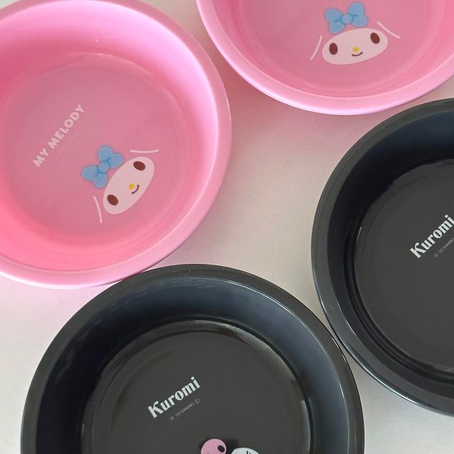마이멜로디 쿠로미 4p 그릇