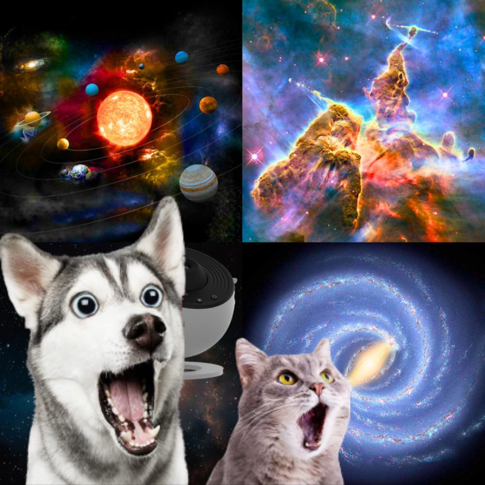 리베니 우주 무드등 집들이선물 수유등 수면등 led 조명 우주인 오로라 소품 빔 취침등