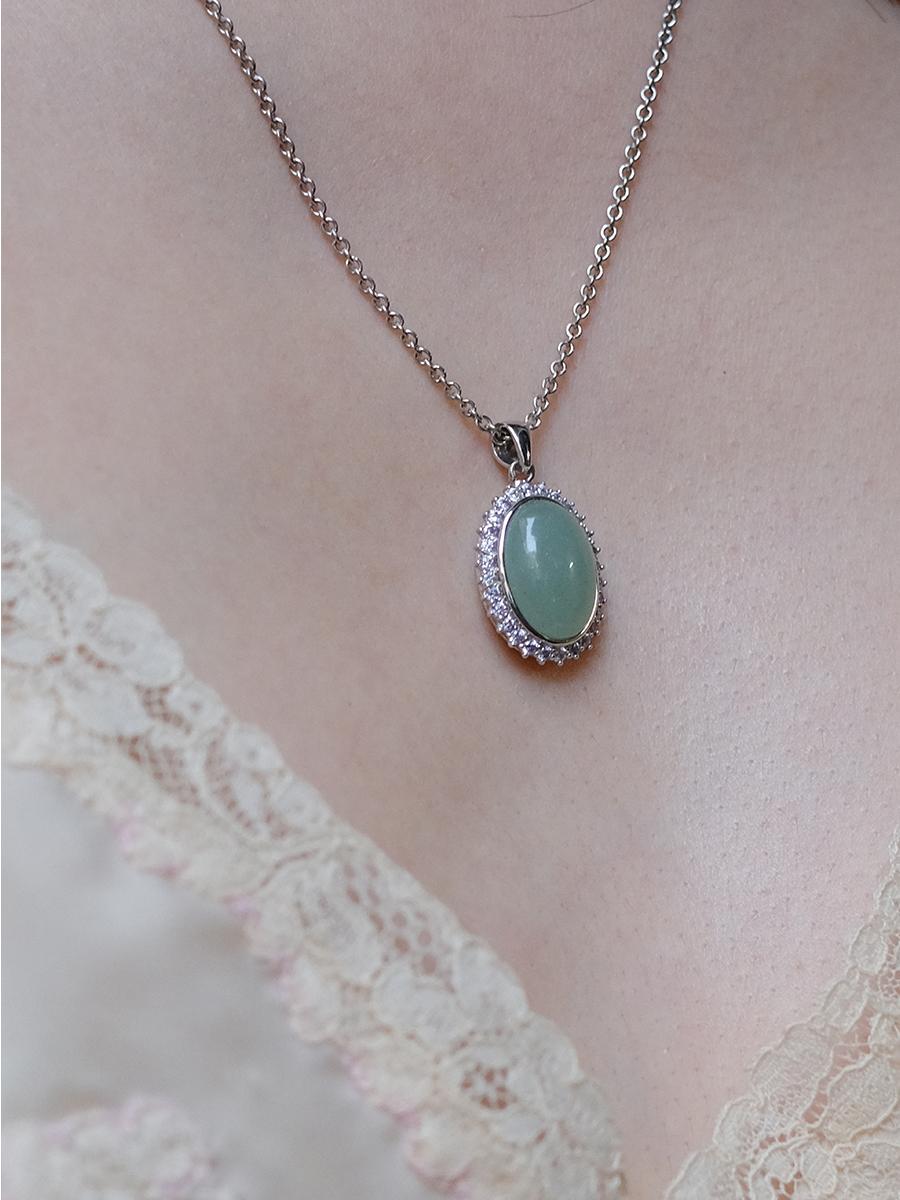 Petite moment necklace(Aventrine)