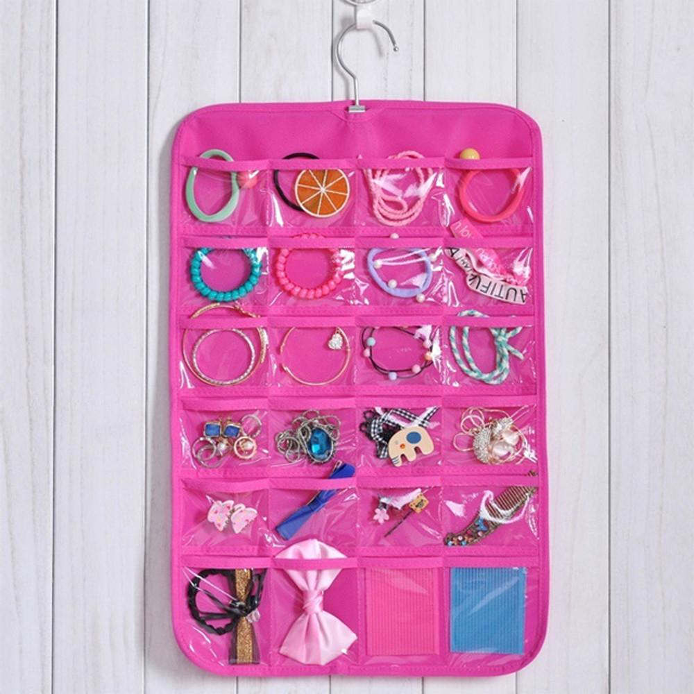 24칸 머리끈정리 귀걸이수납 월포켓