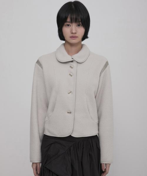 Wave Fleece Jacket (FL-049_Light Beige)