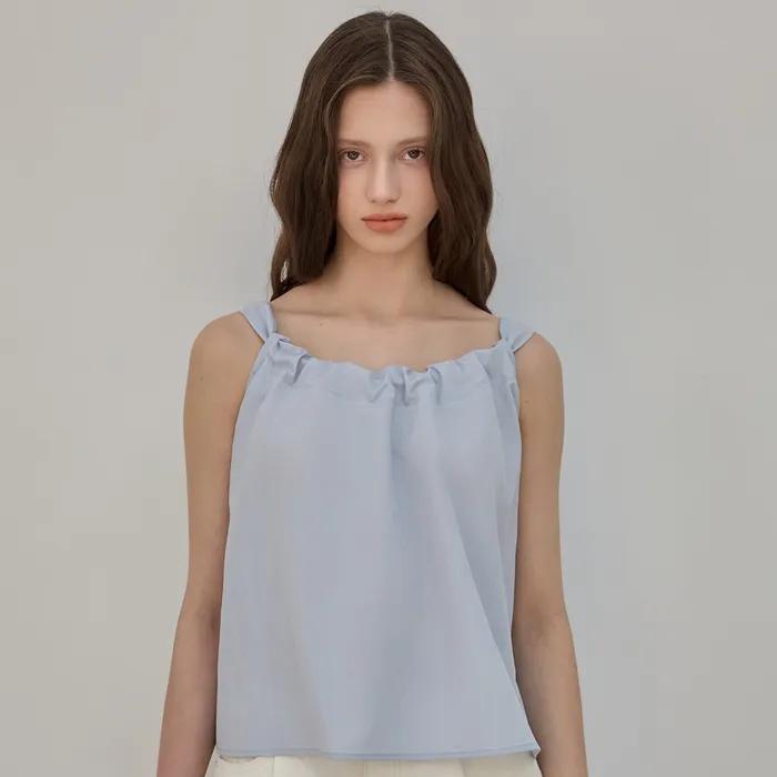 Gather Sleeveless Blouse_3Color