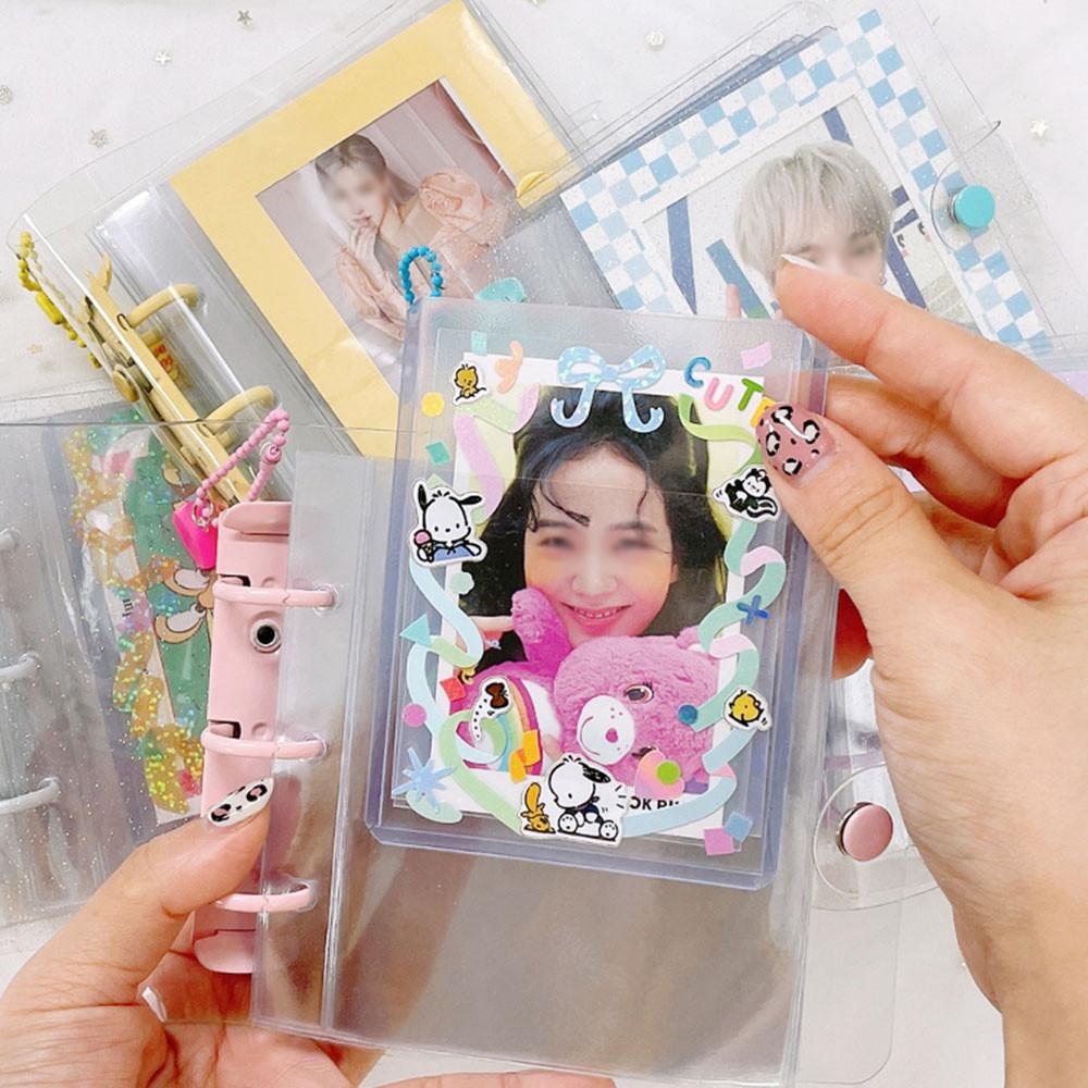 다니샵 4인치 3공 탑로더 포카 바인더 삼공 투명 다이어리 속지 포함 포토 카드 앨범