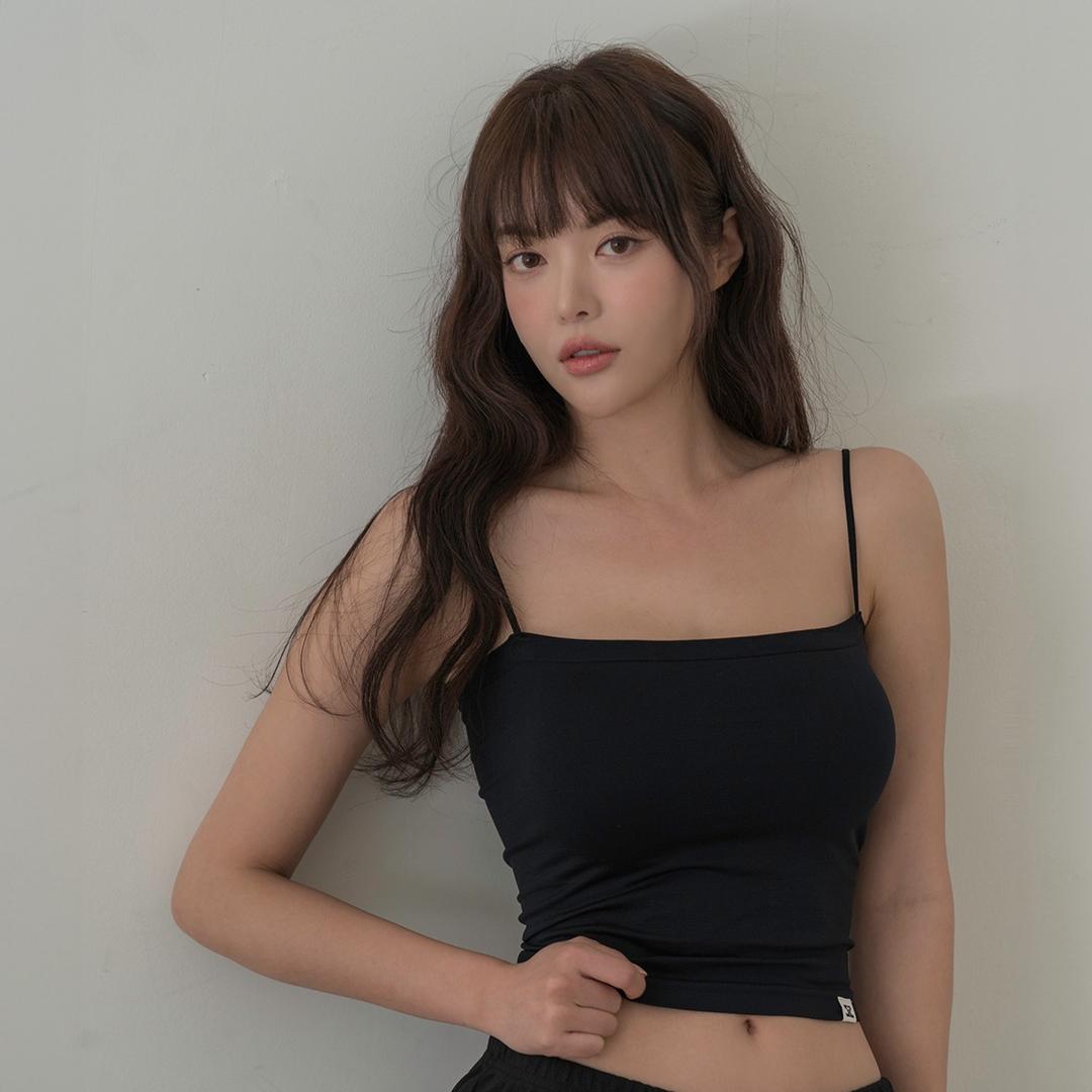 [풀샷몰드] 심플 튜브탑 캡나시