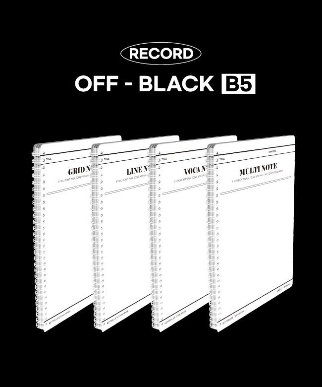 마넷 오프블랙 스프링 노트 B5
