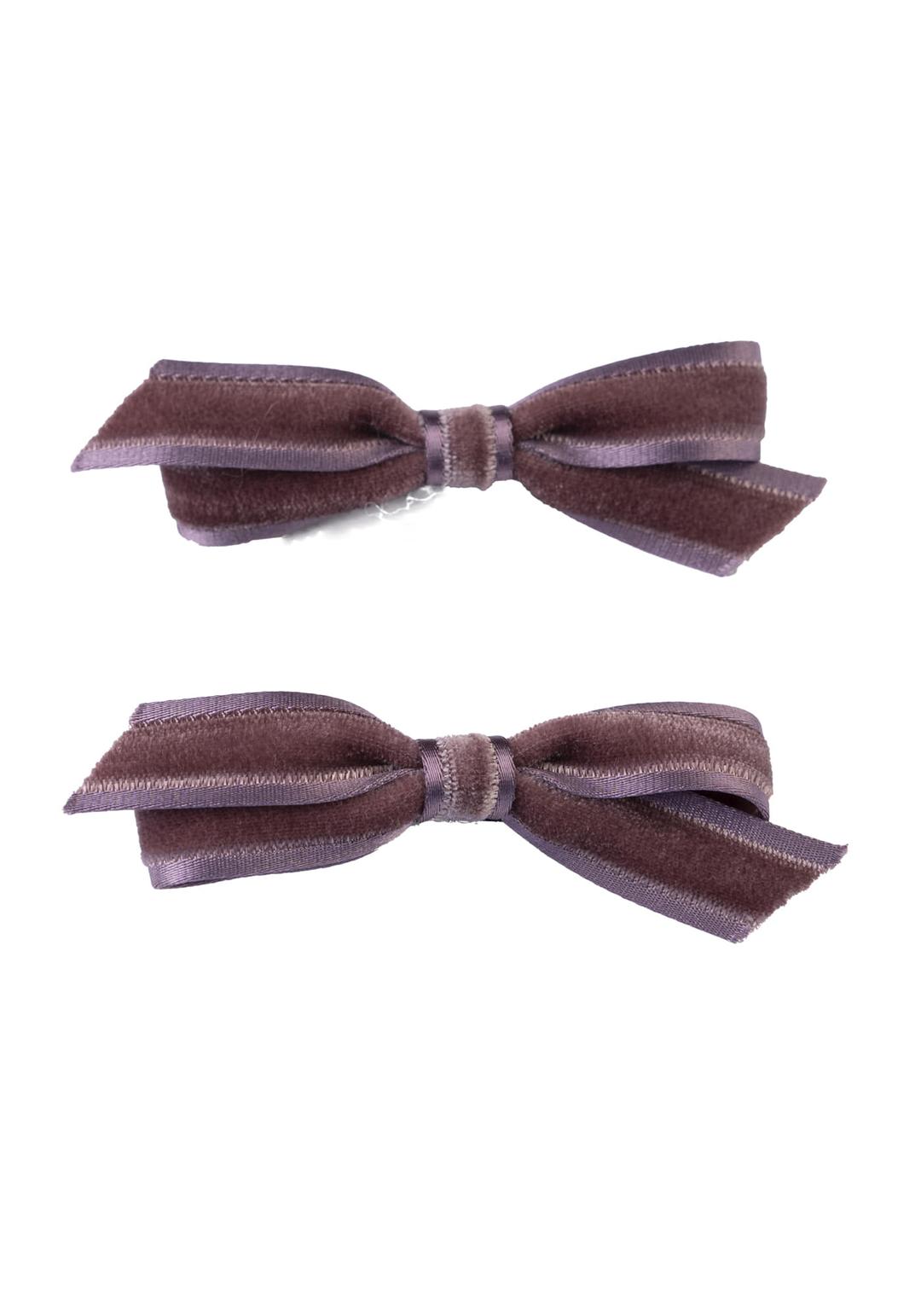 MOKUBA VELVET RIDLE MINI HAIR PIN