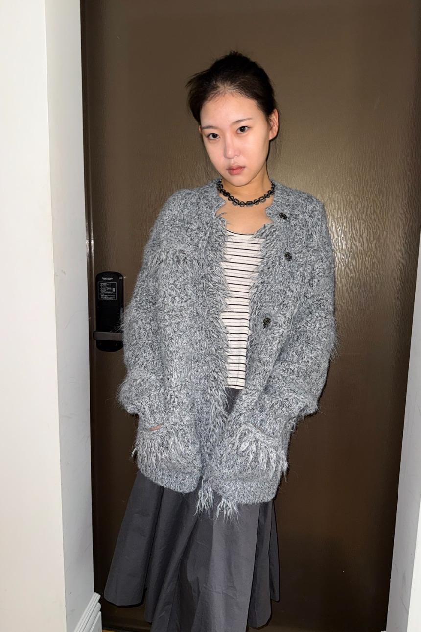 팁씨 offset tesel cardigan