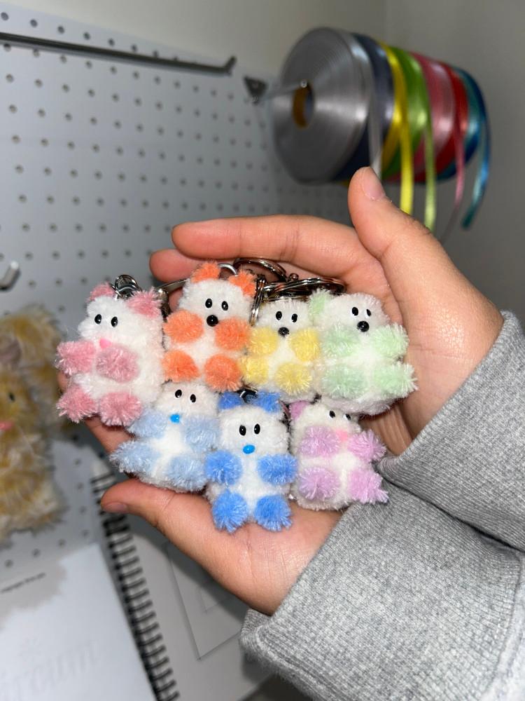 우민누 무지개 랜덤 꼬미 키링