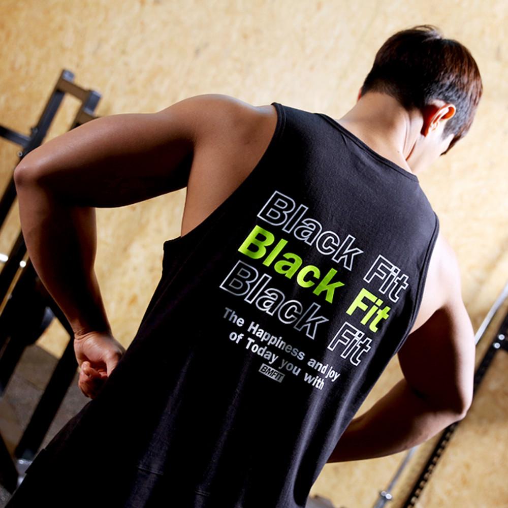 레터링 헬스나시 민소매 티셔츠 헬스복 짐웨어