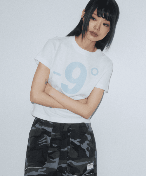-9 Do Gray 세미크롭 반팔티