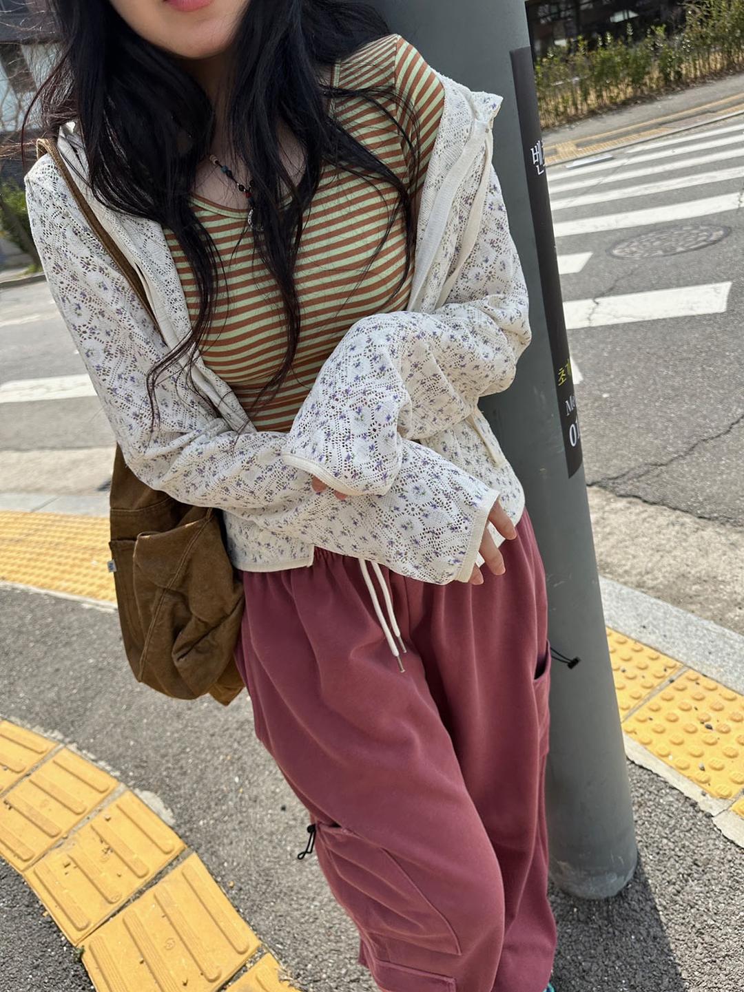 신시 crochet flower hoodie zip-up / 크로쉐 플라워 러블리 후드집업