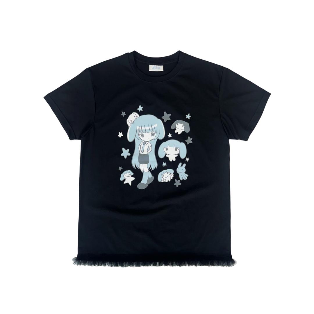 JITO WORLD x JICHOI x KAE TANAKA LACED T-SHIRT (TANTO / BLACK)