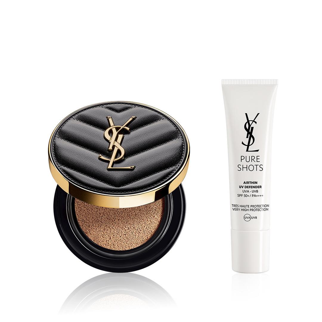 [8월/롯데단독] 엉크르 드 뽀 쿠션 세트(+퓨어샷 UV 15ml)