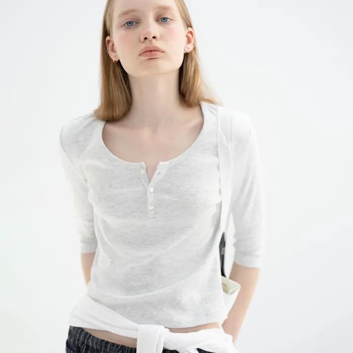 [17th] Zoe cotton t-shirt_melange