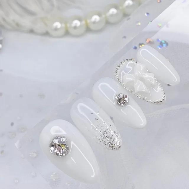 *데일리강추*청순 웨딩 수제네일팁🤍