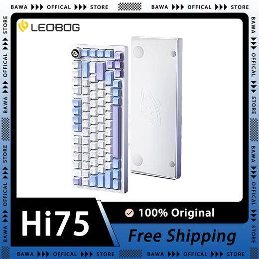 Leobog Hi75 기계식 키보드 81 키 75% 우주 비행사 알루미늄 맞춤형 키보드 가스켓 게이머