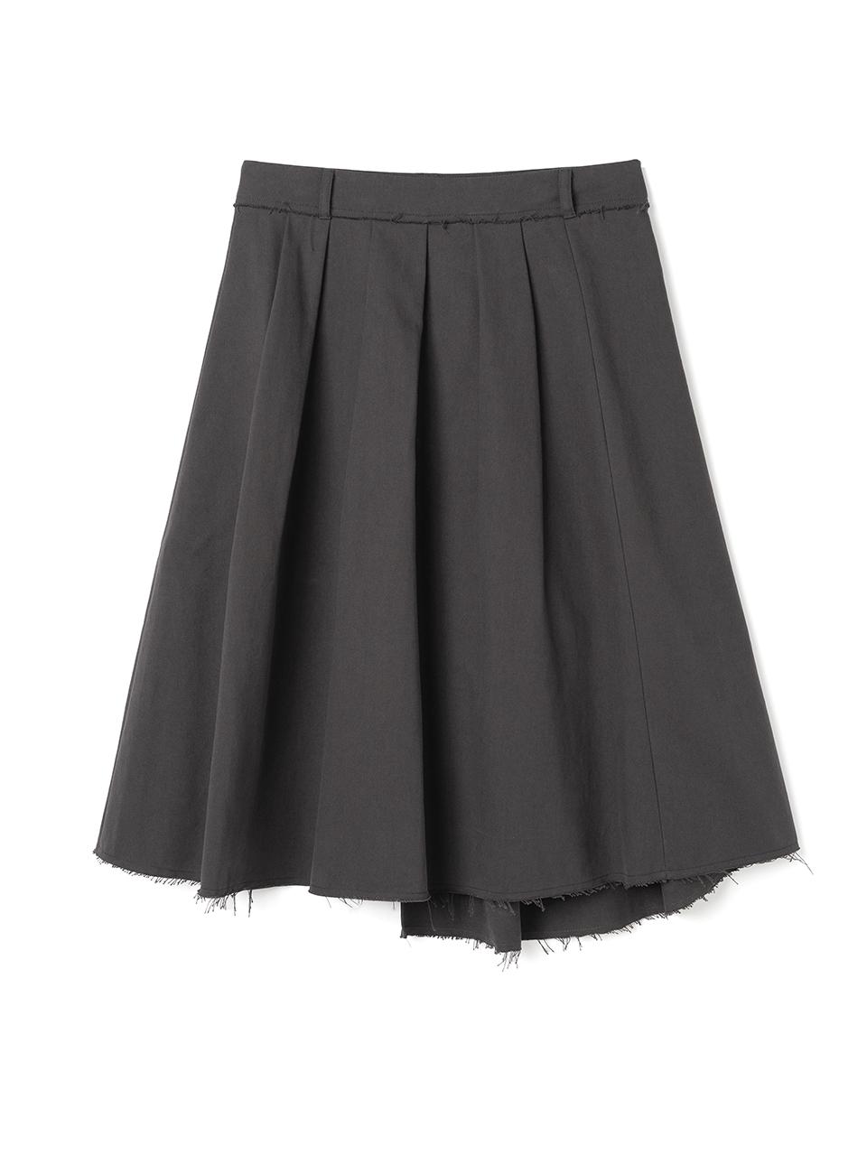 (10/10 예약배송) 컷오프 플리츠 스커트 [차콜 그레이]