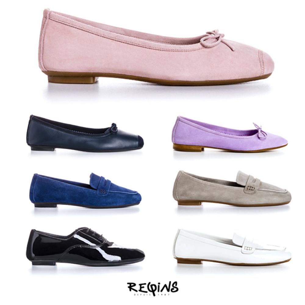 Reqins 흐꺙 흐깡 플랫 발레리나 로퍼 하모니 유광 무광 카르멘