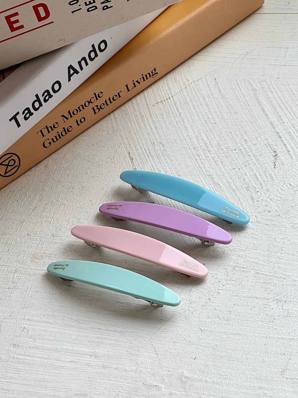 Basic pastel hair pin (4color)