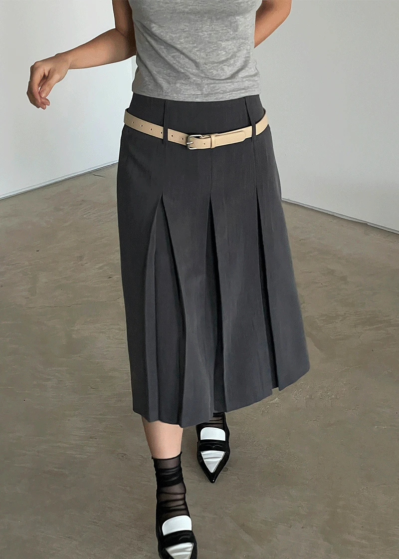 neat pleats skirt (2c)