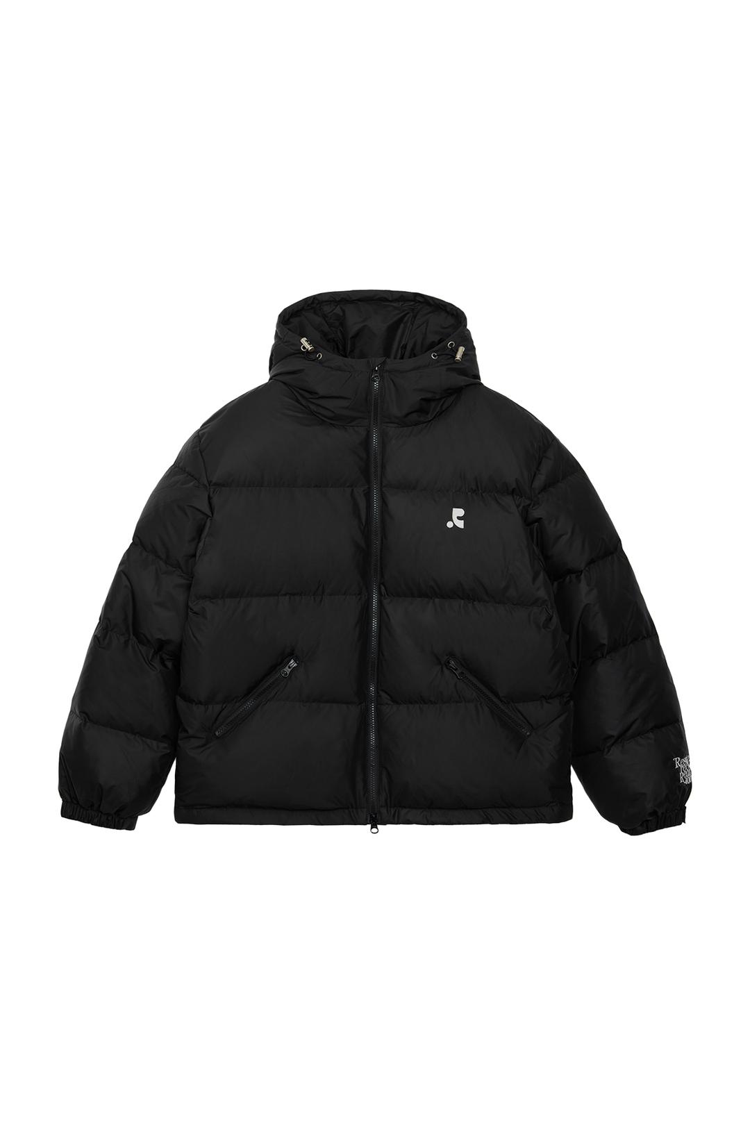 2WAY HOOD DOWN JACKET - BLACK