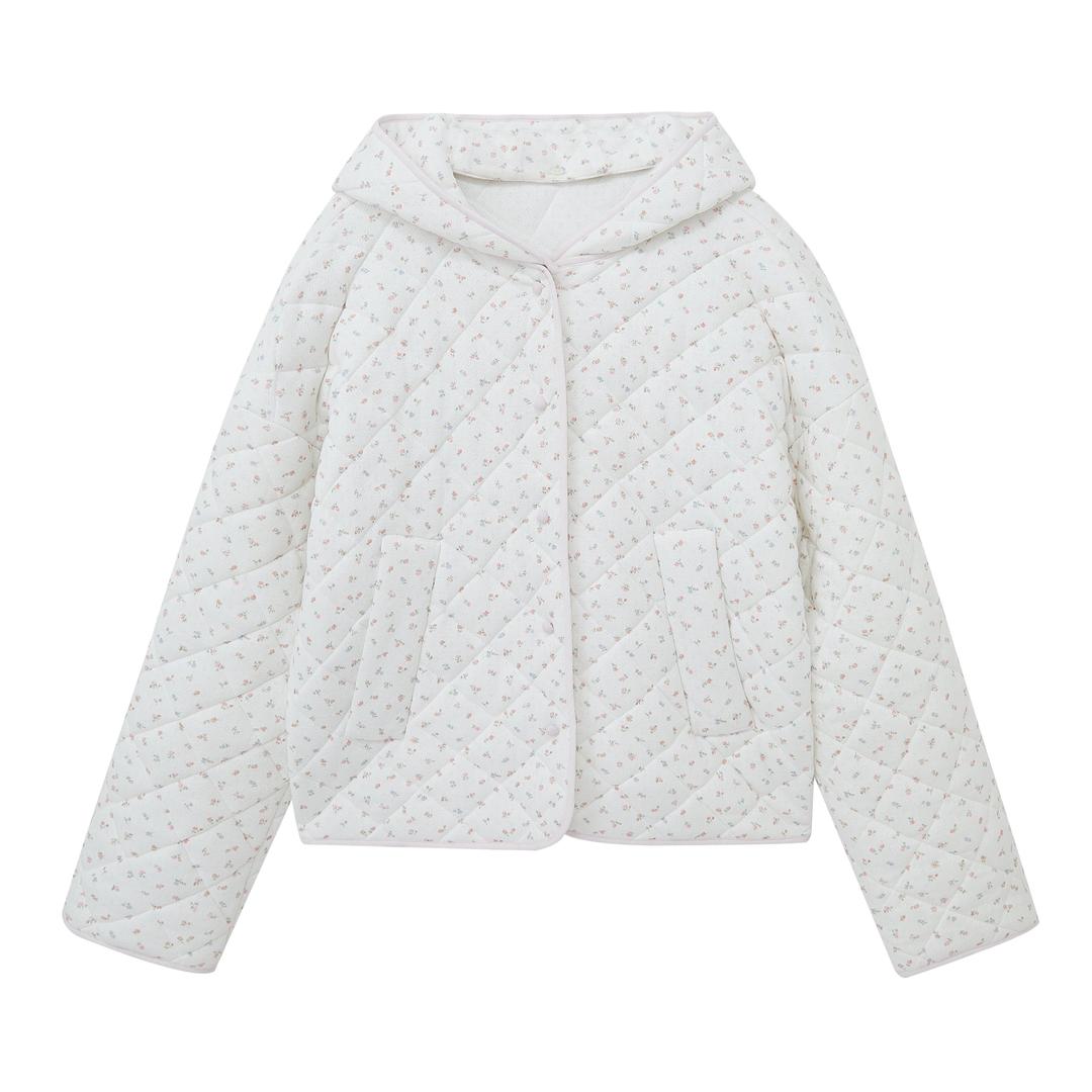 RED FLORAL MEIN MEIN QUILT COAT