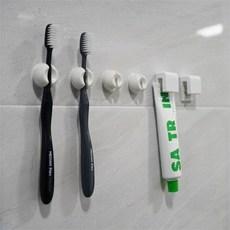 브로픽 무타공 치약걸이 2p + 흡착식 칫솔걸이 4p