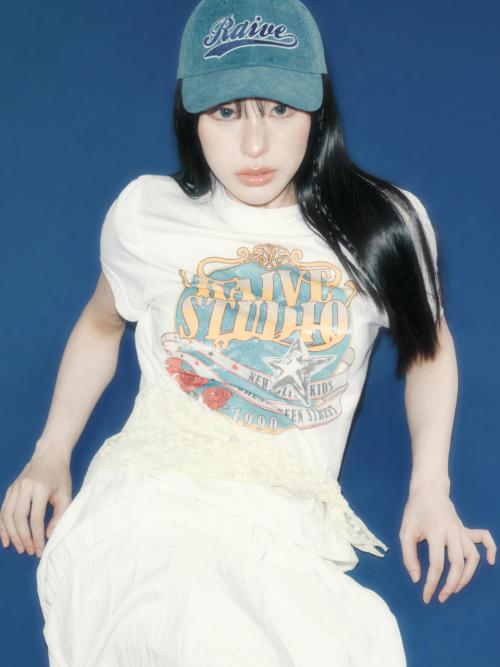 Crown Raive Graphic T-shirt VW5ME601_3color