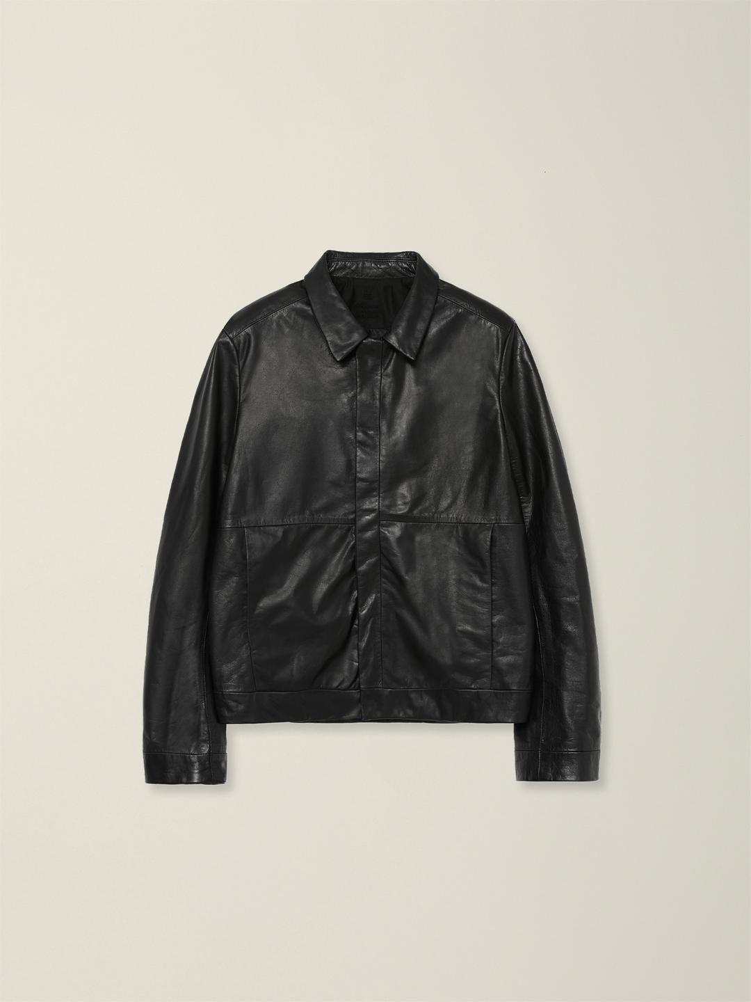 MONOLITH LEATHER JACKET  BLACK